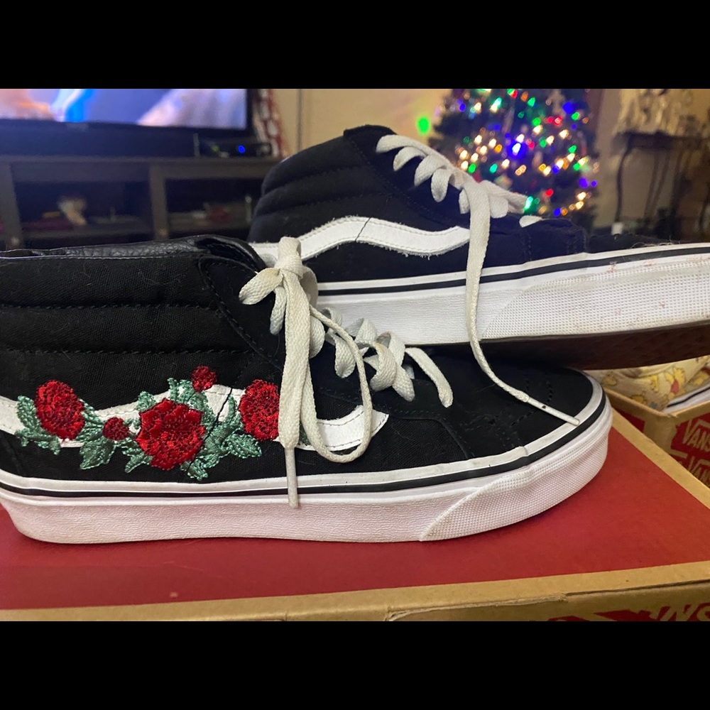 Rose high top vans !! size women’s 7!